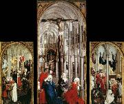 WEYDEN, Rogier van der Seven Sacraments Altarpiece oil painting on canvas